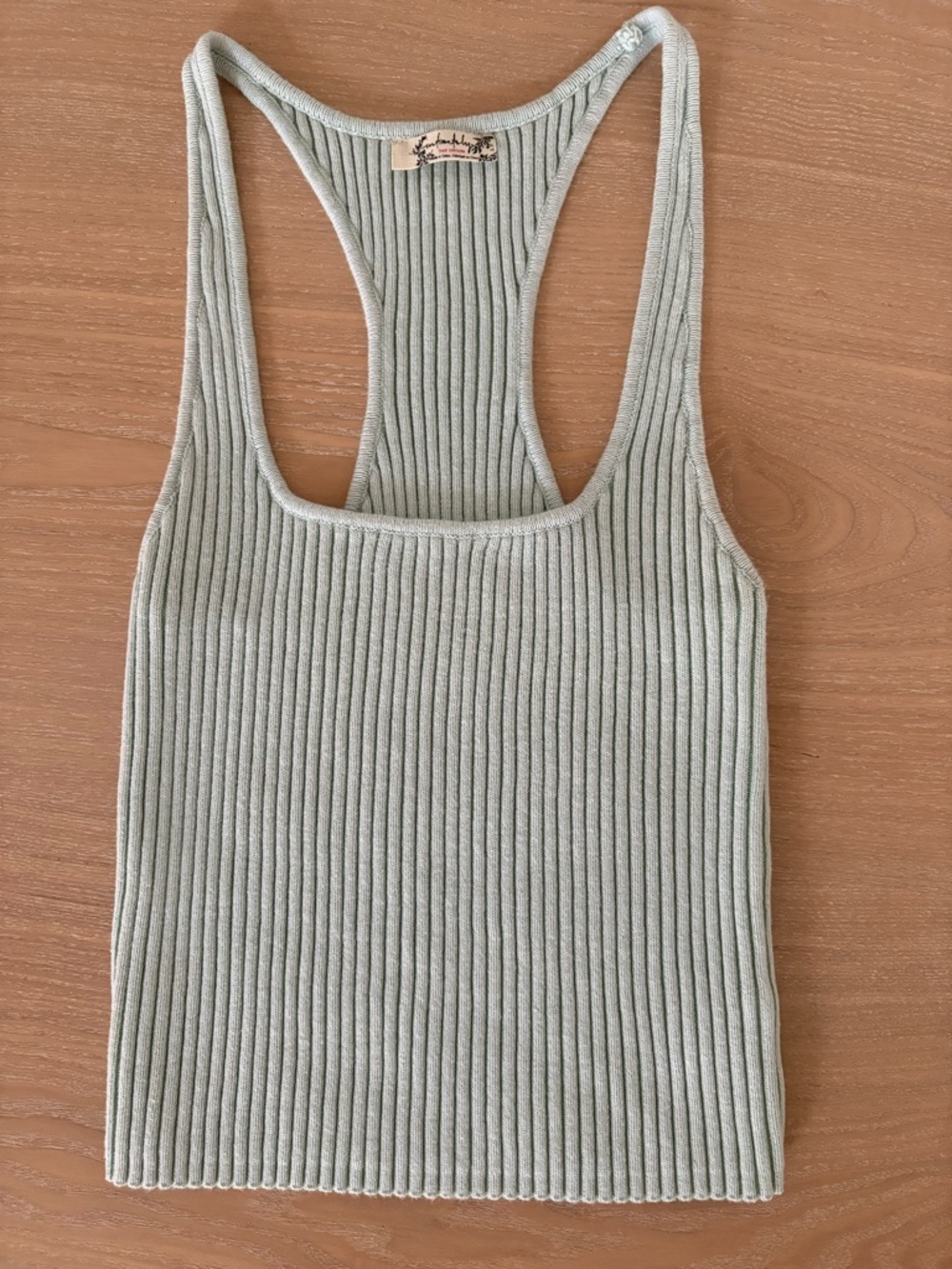 Free People Ribbed Tank - Light Sage - small
